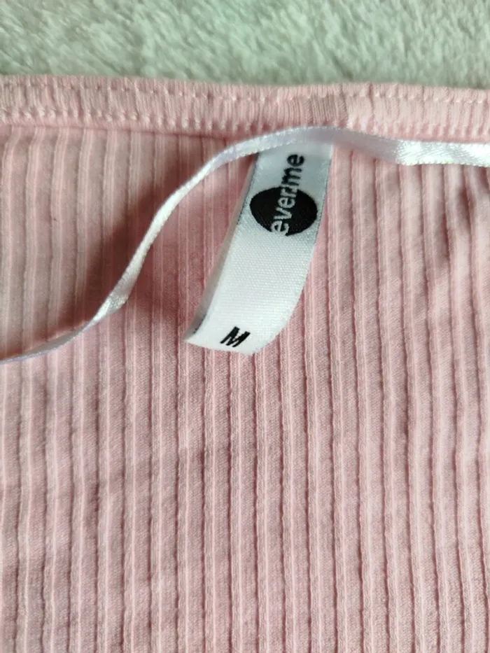 Haut col carré rose Takko taille M - photo numéro 2