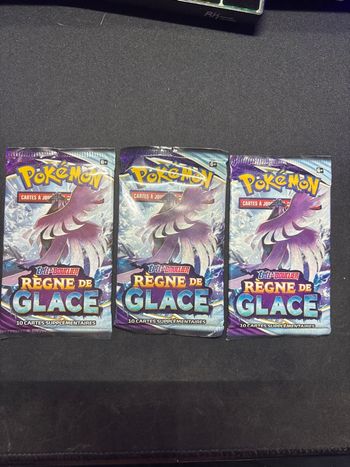 Lot de 3 Booster Pokémon règne de glace neuf