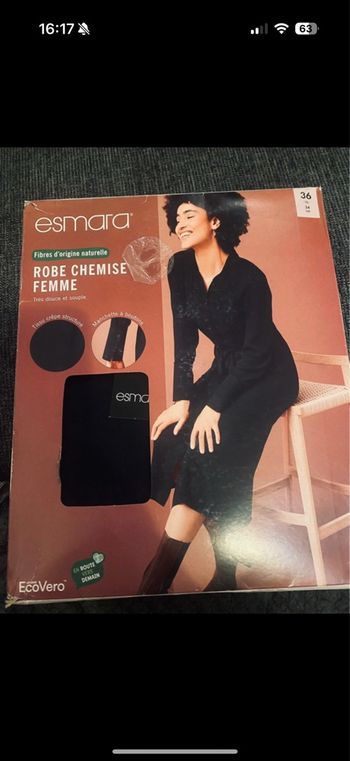 robe noir neuve esmara taille 36