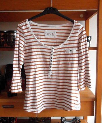 T-shirt rayé femme, Pimkie, taille M 38