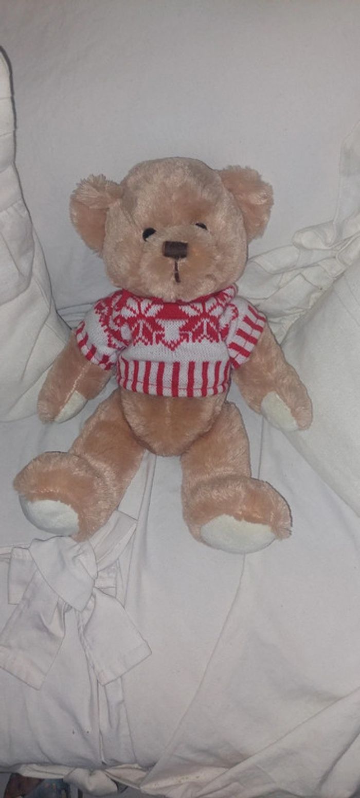 Ours en peluche articulé vintage Lancelot 40 cm - photo numéro 2