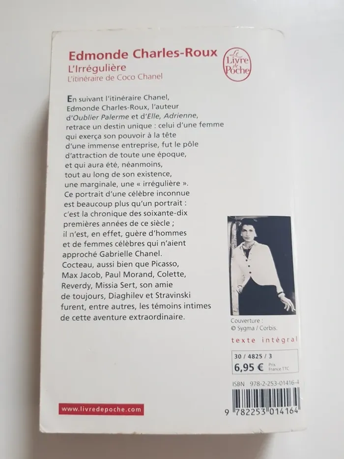 Edmonde Charles-Roux (Auteur) Essai L'Irrégulière Ou Mon itinéraire Chanel - photo numéro 4