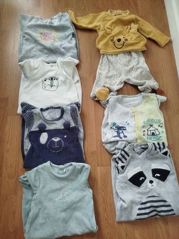 Lot de 7 pyjamas bébés garçons