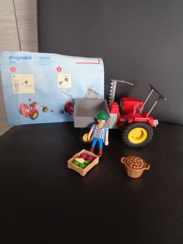 Fermier avec faucheuse - country - playmobil 6131 - photo numéro 2