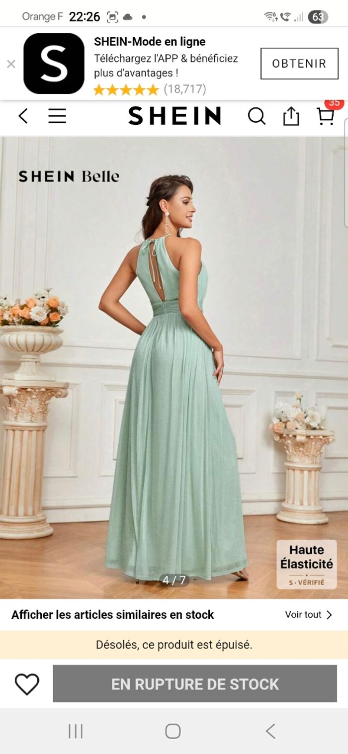 Robe cérémonie neuve Shein - photo numéro 2