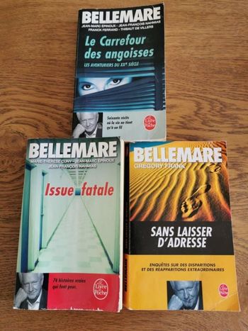 Lot de 3 livres de Pierre Bellemare , bon état