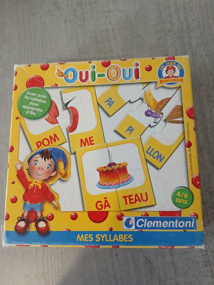 Jeu des syllabes Oui Oui