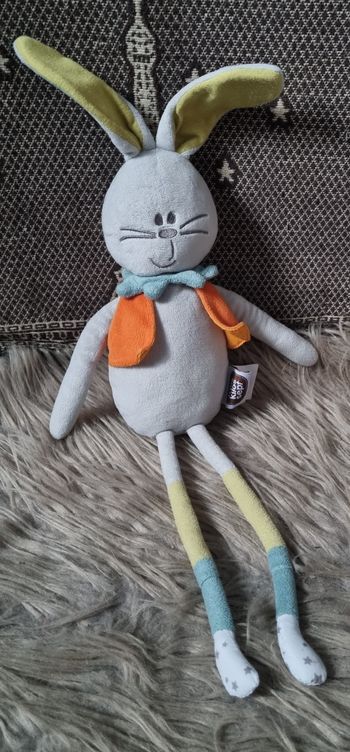 Doudou lapin gris 🐰