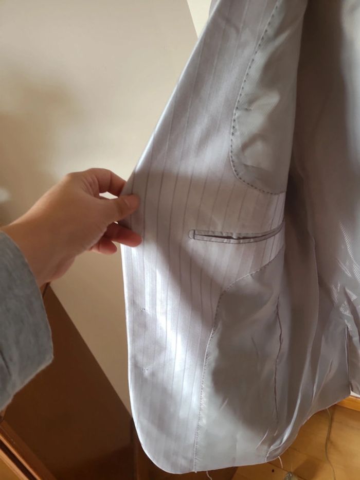 veste ou blazer gris argent taille 42 - photo numéro 5