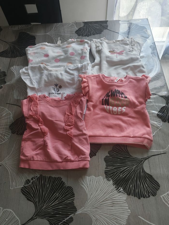 Lot 5 pull bébé fille