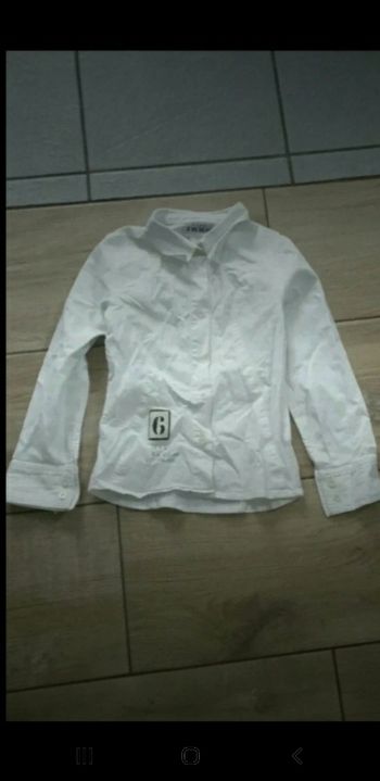 Chemise blanche fille ikks 6 ans