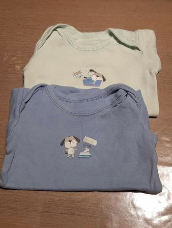 Lot de 3 bodies bébé garçon 62