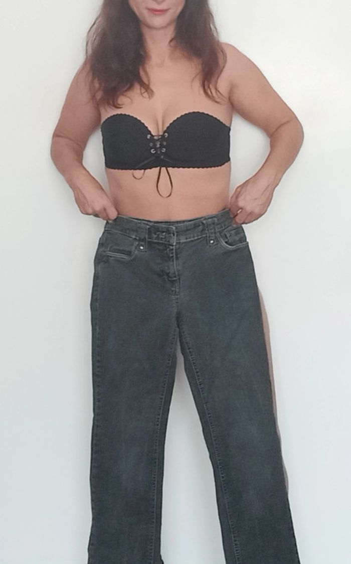 Jean noir droit Esprit taille 38