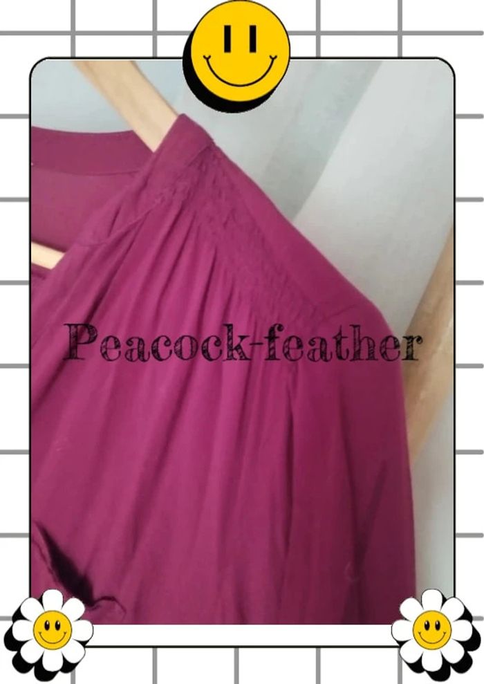 Blouse bordeaux xl camaieu - photo numéro 3