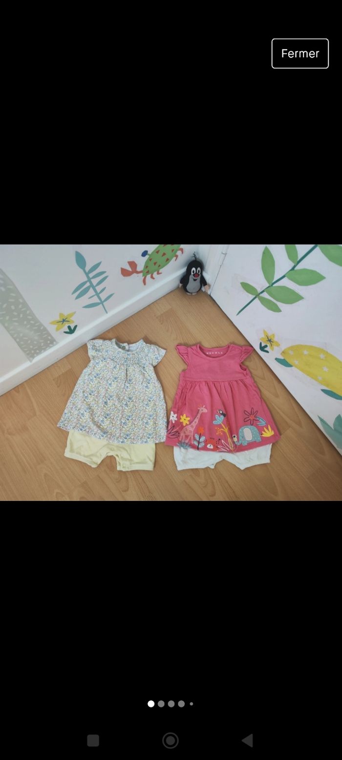 Fille le lot body intégrée avec tee-shirt