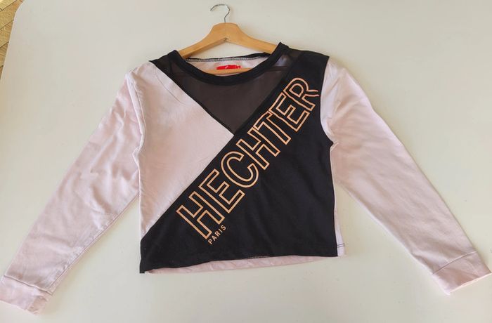 Sweat Hechter rose et noir - Taille S