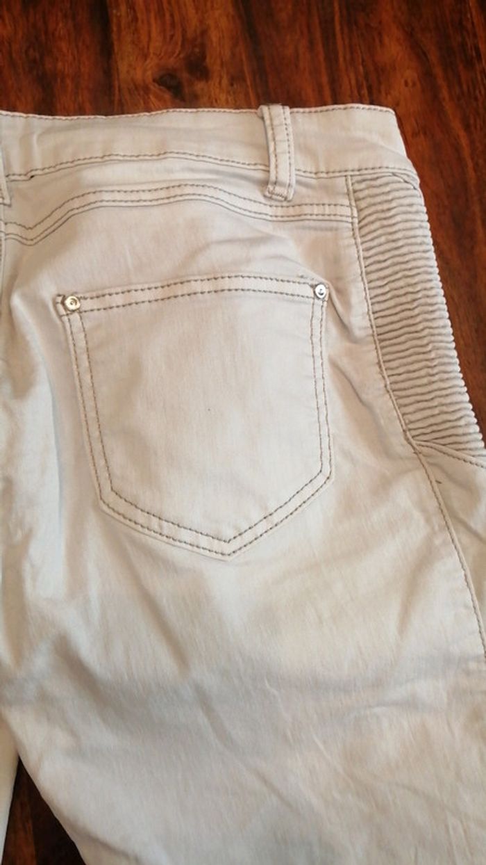 Jeans crème - photo numéro 4