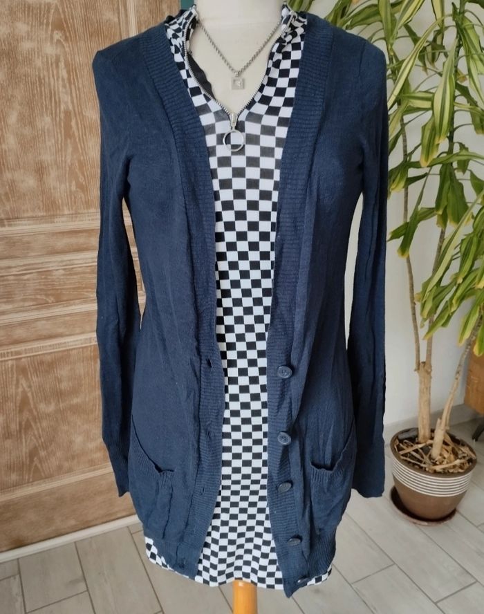 Gilet long bleu 💙 - photo numéro 1