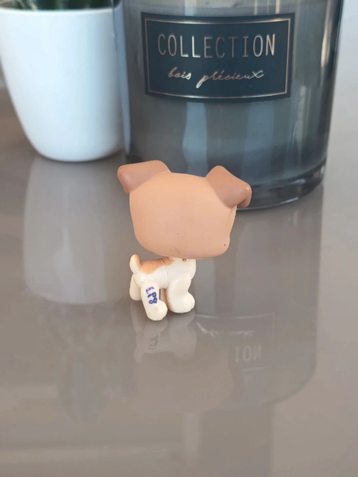 Littlest Pet Shop #1302 beige and tan jack Russell dog - photo numéro 2