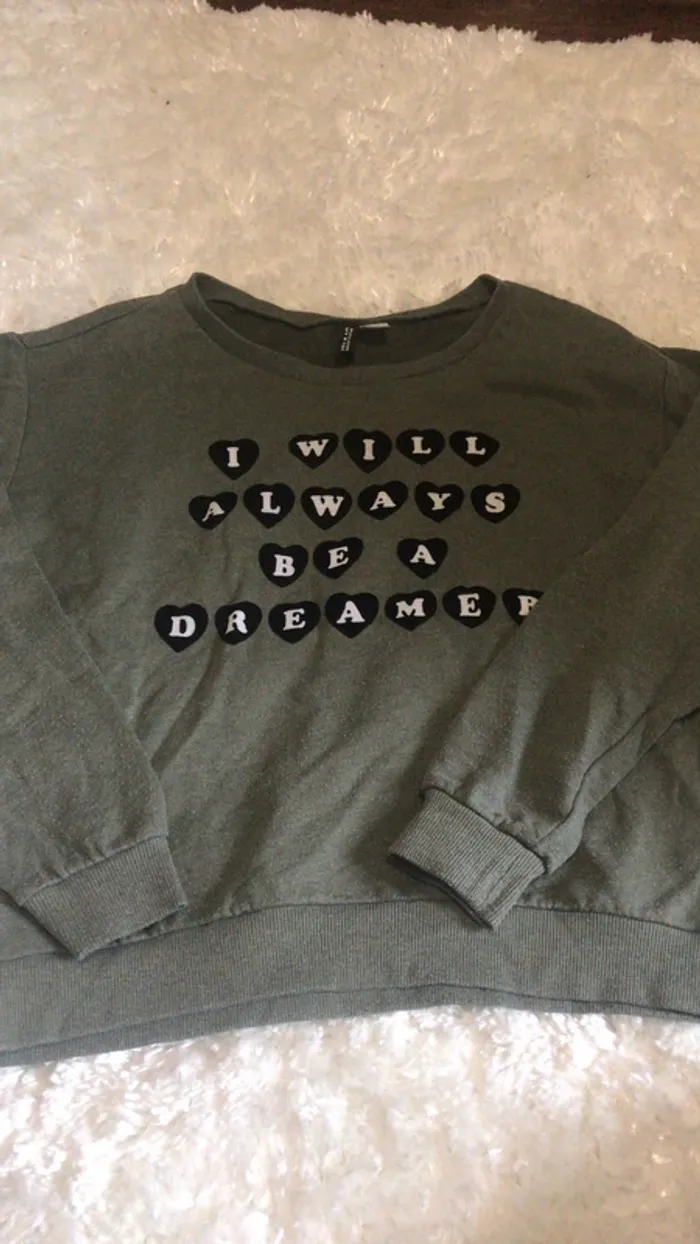 Sweat-shirt H&M kaki