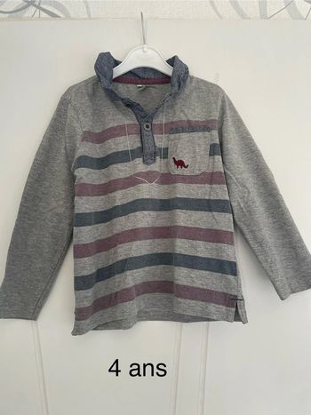 Polo manches longues 4 ans