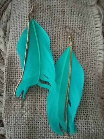 Boucles d'oreilles plumes