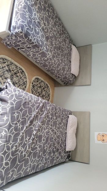 Deux lits 90/200 + deux sommier + 2 matelas neuf  à 240 euros  tout