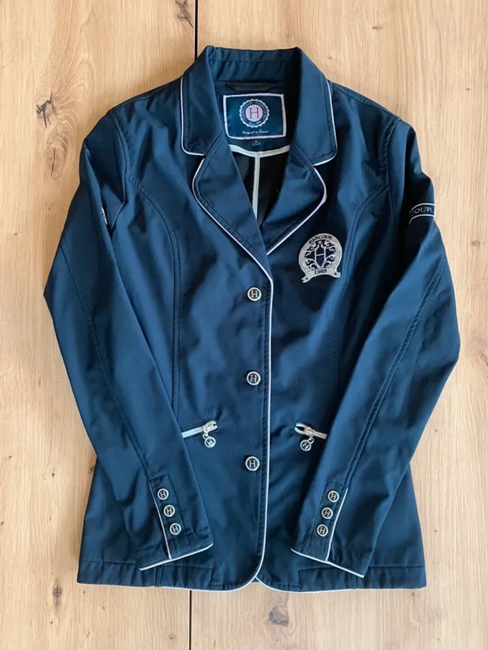 Veste de concours équitation Harcour, logo  brodé, taille S (36)