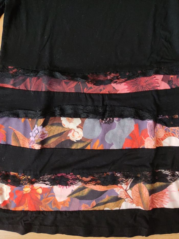 t-shirt fin Desigual dentelle - photo numéro 2