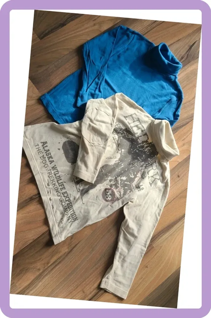 Lot de 2 pulls col roulé 8 ans