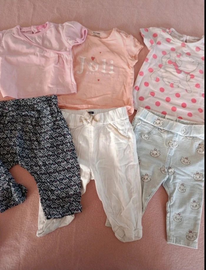 Gros lot vêtements été bébé fille 6 mois - photo numéro 5