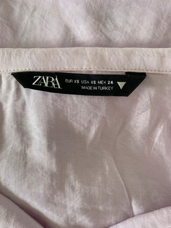 Chemise oversize zara parme - photo numéro 3