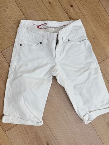 Pantacourt short en jeans EDC Esprit blanc en 25