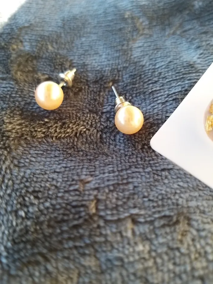Lot boucle d'oreille dorée - photo numéro 3