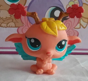 Figurine Littlest Pet Shop Fée orange et bleue