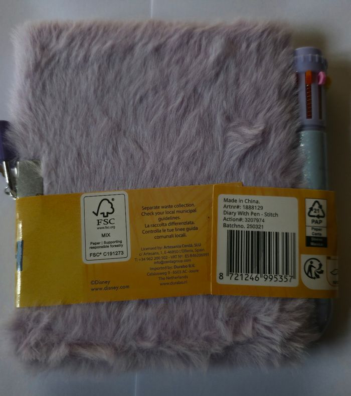 Petit journal intime stitch avec Cadenas - photo numéro 2