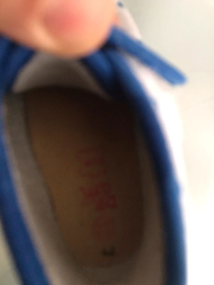 Chaussures bébé taille 22 marque Dpam couleurs gris un peu bleu très bon état - photo numéro 5