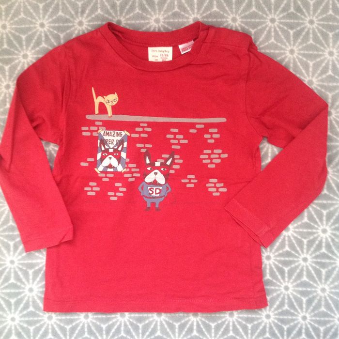 Tee-shirt Zara rouge -18/24 mois
