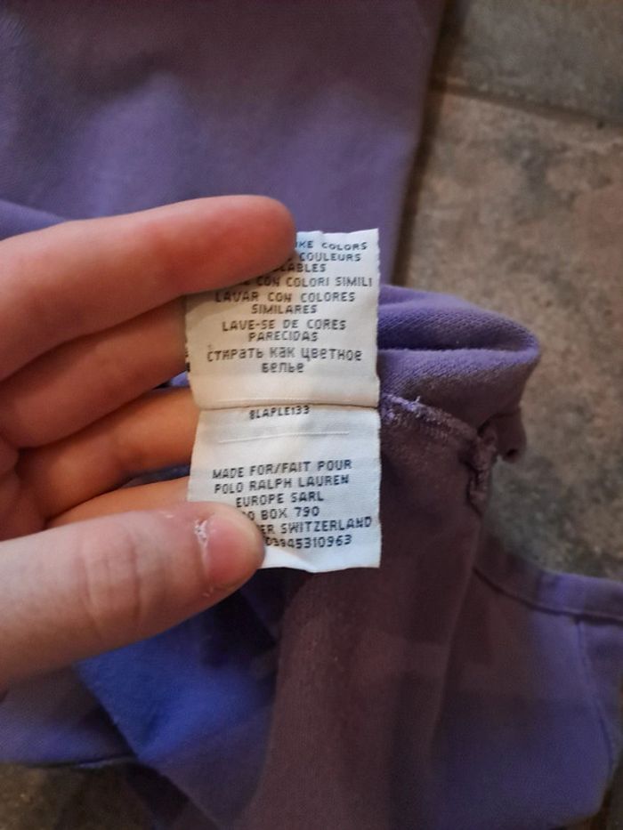 Ralph Lauren polo Mauve manches Longues en taille M - photo numéro 7