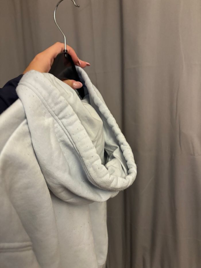 sweat crop top bleu ciel - photo numéro 4