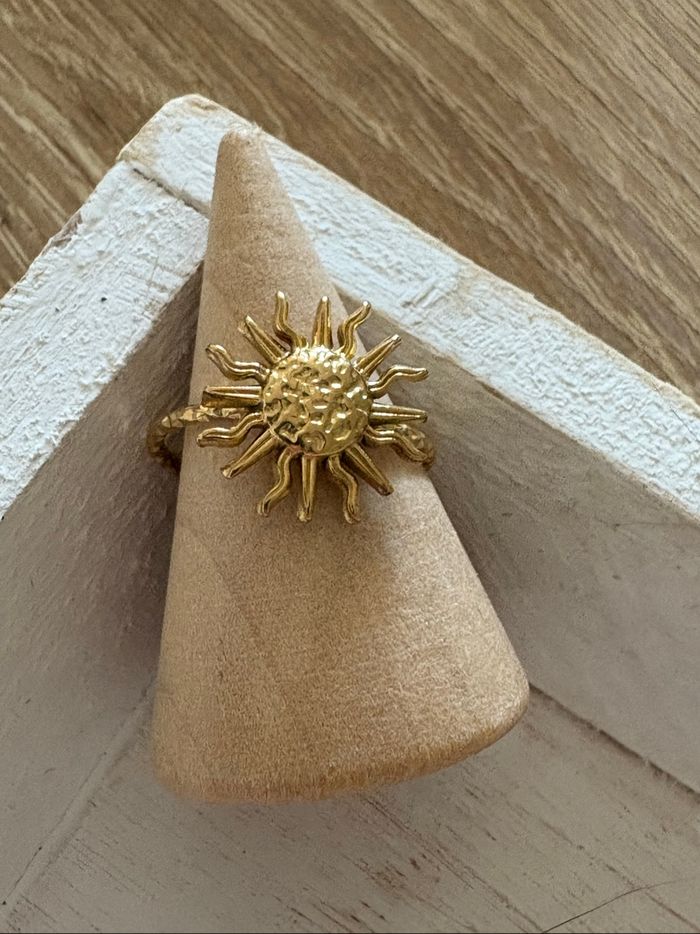 Bague dorée acier inoxydable - photo numéro 4
