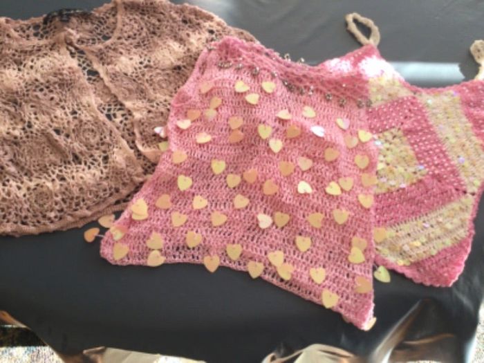 lot 3 hauts gilet lili gaufrette 4 ans tbe