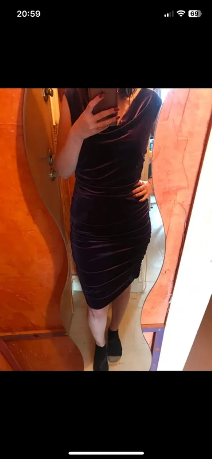 #Robe soirée velours