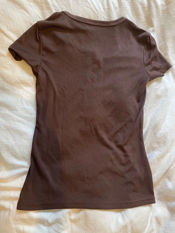 T-shirt marron neuf XS shein - photo numéro 2