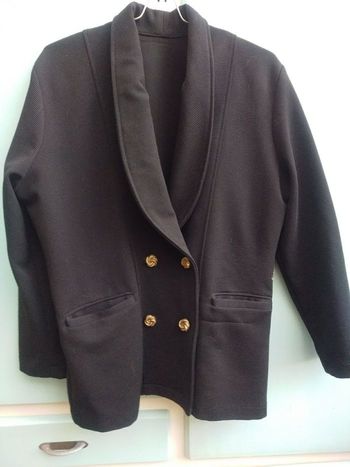 Veste noire en jersey 