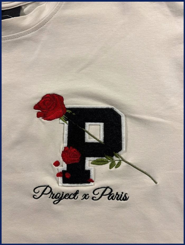 T-shirt Project X Paris Beige florale Taille S - photo numéro 2