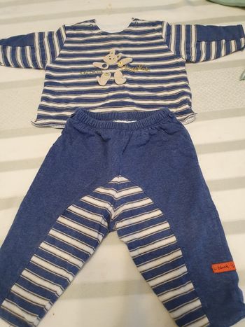 Ensemble Catimini 6 mois bleu