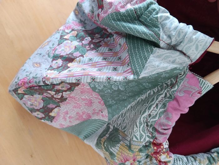 Sac artisanal patchwork multicolore - photo numéro 7