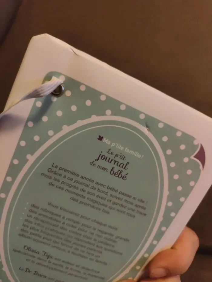 Livre "le p'tit journal de mon bébé" - photo numéro 3