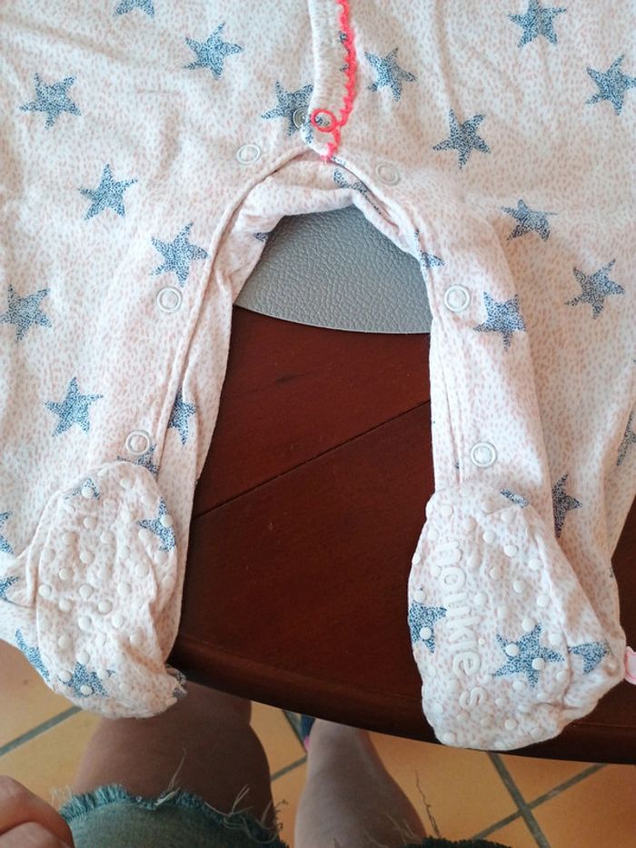 Pyjama 1 pièce jersey noukie's 9 mois 74 cm étoiles - photo numéro 7